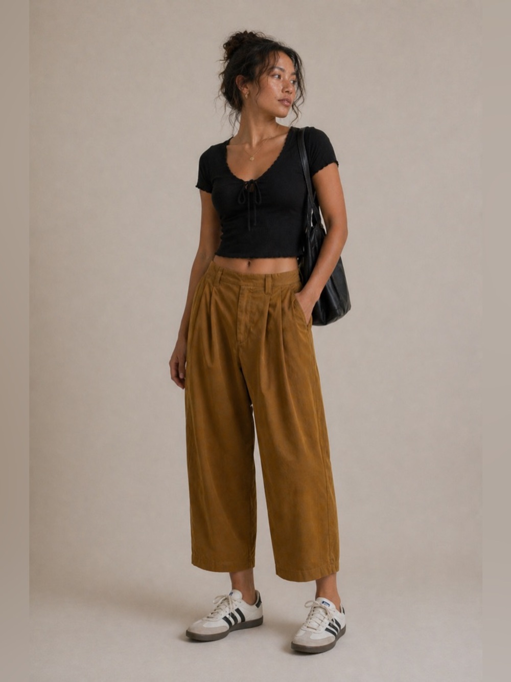 Free People Turning Point Barrel Trouser Pant Womens Size 4 NWOT